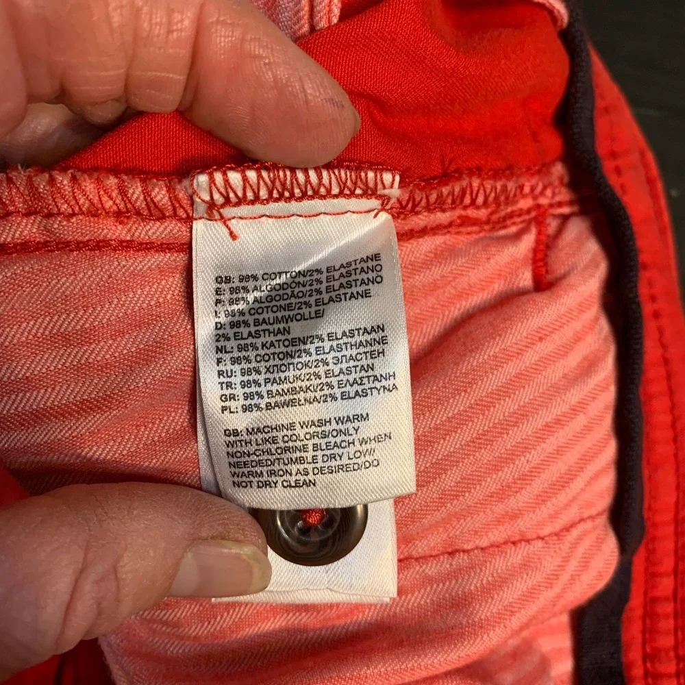 The North Face Mens Red Chino Shorts Size 38 Regular Hiking Outdoor Utility READ